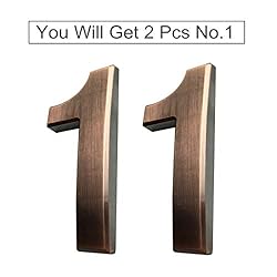 HopeWan 4in Mailbox Numbers #1, Self Adhesive House