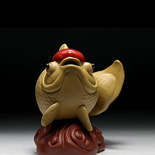 Blue Stones Authentic Purple Clay Auspicious Fish Tea Pet Office Kung Fu Tea Set Accessories Natural