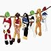 Fun Express Christmas Holiday Long Arm Plush Character Assortment (Set of 12) Stuffed Animal Toys and Stocking Stuffers