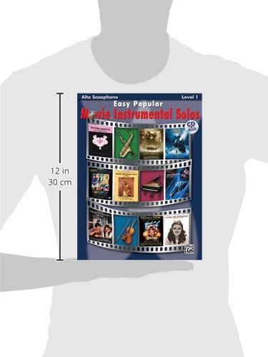 Easy Popular Movie Instrumental Solos Alto Sax Book Amp Cd