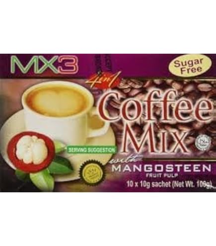 MX3 COFFEE MIX WITH MANGOSTEEN EXOCARP 10-SACHETS X 10g = 100g