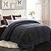 MEROUS Queen Down Alternative Comforter - Quilted Comforter Duvet Insert with Corner Tabs,Fluffy Reversible Hotel Collection Comforter - Gray,Queen/Full 88x88 inch