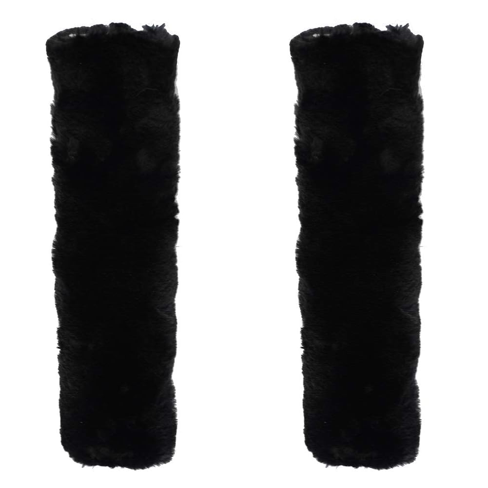 Rhinegold Luxe Noseband Cover - Black (Pack of 2)