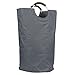 BBSHOPING 56466 Foldable Clothes, Collapsible Fabric Laundry Bag Hamper Basket with Aluminum Handles for Storage, Organization, Gray