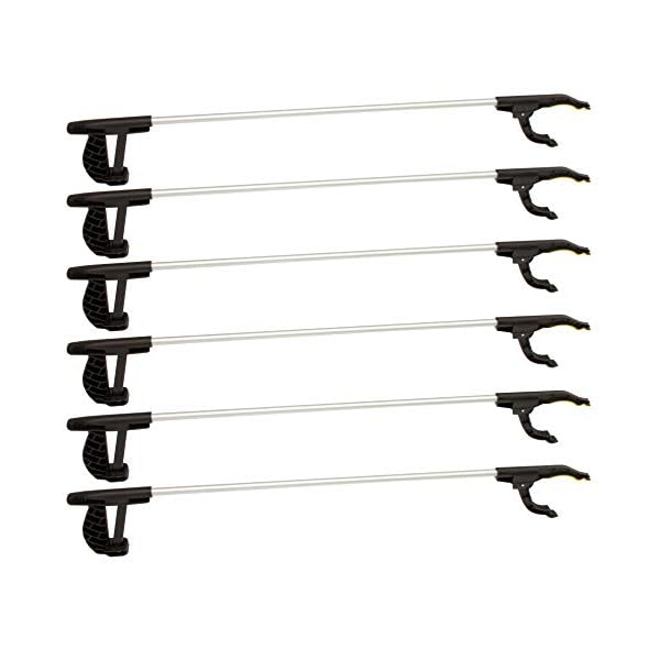 BigDean 6er Set Greifzange 76 cm lang mit magnetischer Spitze + rutschfestem Griff - Als Hand-VerlÃ¤ngerung und Hilfe beim Aufheben - Auch ideal fÃ¼r Senioren und Invaliden