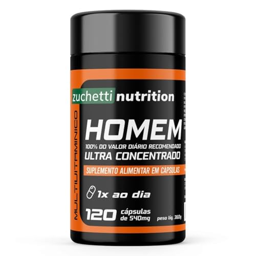 Multivitaminico homem 120 cápsulas polivitaminico Zuchetti nutrition vitamina az homem