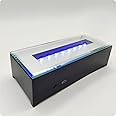 FZXZX LED Rectangular Light Display Base for Crystals Glass Art Light Display Stand 3D LED Light Ornament Lamp 6 Inch Illuminated Holder - Black (Colorful Lights)