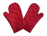 Kid-sized Oven Mitt Set - Red