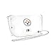 Littlearth Pittsburgh Steelers NFL Clear Envelope Purse with Black Fashion Strap