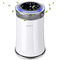 INTEY Air Purifier Cleaner with HEPA Filters for Allergy, Pet Dander, Odor, Cigarette Smoke, Mold, Dust, Pollen, Germs, with Timer, 5 Speed, UV Air Sanitizer, for Home and Office