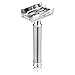 SHAVEOLOGY Butterfly Safety Razor for Men + 5 Platinum Double Edge Razor Blades - Perfect Men's Gift for Wetshave