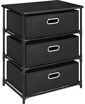 Dorel Home Furnishings 3 Bin Storage End Table