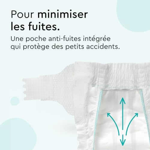 - Couches Bébé Hypoallergéniques, Taille 3 (6+ kg), Box mensuelle (174 pièces), Ultra Douces et Absorbantes, sans Parfum et Lotion pour les peaux sensibles, Testées dermatologiquement
