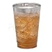Disposable Plastic Tumbler Cups | 12 oz - 50 Pack | Elegant Clear Cups with Silver Rim | Fancy Wedding Party Cups | Ideal for Champagne, Soft Drinks, Cold Beverages, Wine & More! [Drinket Collection]