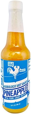 Hawaiian Adoboloco Pineapple Hot Sauce from Maui 10 oz.