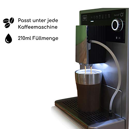 Milu-Thermobecher-Isolierbecher-Kaffeebecher-to-go-210ml-100-Auslaufsicher-Trinkbecher-aus-Edelstahl-Autobecher-doppelwand-Isolierung-Thermo-Becher-Travel-Mug-Braun