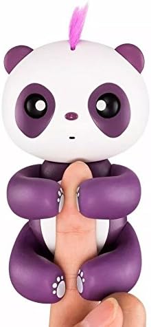 HAPPY PANDA - Finger Panda - Electronic Interactive Toy- Smart Pet Toys - Kids Christmas Gift-Not Finger Baby Monkey (Purple)