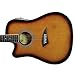 Kona K2LTSB Left-Handed Acoustic Electric Dreadnought Cutaway Guitar in Tobacco Sunburst Finish