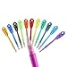 Jiulyning Peacock Feather Pattern Colored Gel Ink Pen, Fine Point 0.38mm, Pack of 12