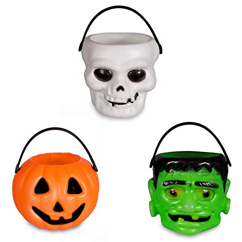 Windy City Novelties Mini Halloween Pumpkin Candy Bowl Holder Decor for