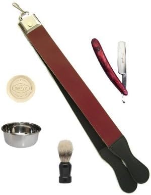 Straight Razor 5 Pcs Shaving Set by Haryali Fashion London