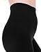 Homma 3 Pack Extra-Thick French Terry Thermal Leggings (Small/Medium, Black x3)