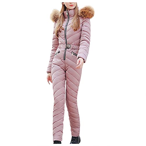 Reokoou Womens Onesies Ski Jumpsuit Snowpants Jacket Coat