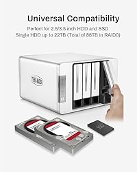 TERRAMASTER F4-210 4-Bay NAS 2GB RAM Quad Core