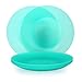 Coza Design- Durable Plastic Plate Set- BPA Free- Set of 6 (Green)
