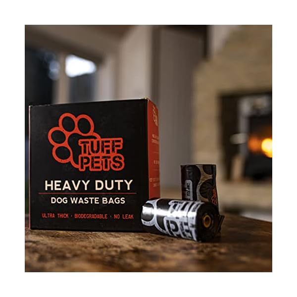 Tuff-Pets-50-Stronger-Dog-Poo-Bags-Biodegradable-Eco-Doggie-Poop-Bags-with-Tie-Handles-on-a-Roll-Cornstarch-16-Dispenser-Refill-Rolls-Thick-Doggy-Waste-Bags Tuff Pets 50% Stronger Dog Poo Bags | Biodegradable Eco Doggie Poop Bags with Tie Handles on a Roll Cornstarch | 16…