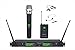 GTD Audio 2x800 Channel UHF Diversity Wireless Hand-held/Lavaliere/Headset Microphone Mic System (1 Hand held & 1 Lavaliere Mic) 733HL