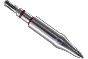 maifield Stainless Steel Archery Field Points, Easy Pull Various OD for 85/100/125/150/175/200/225/250/275/300 Grains,Screw in Archery Field Tips