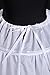 Petticoat, Women 6 Hoops Skirt Crinoline Petticoats Slips Floor Length for Bridal Gown White