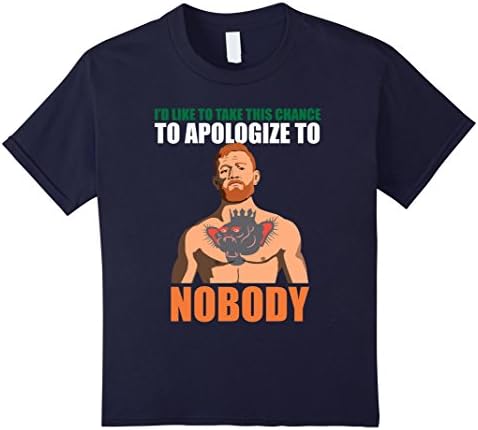 Kids Conor Mcgregor Irish Fight Unisex T-Shirt 12 Navy
