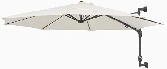 Amazon.de: Festnight Wand-Sonnenschirm ? 300 cm Wandmontage Ampelschirm