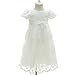 AHAHA Baptism Gowns for Baby Girls Princess Wedding Dress Baby Birthday Party Dresses for Special Occasion White