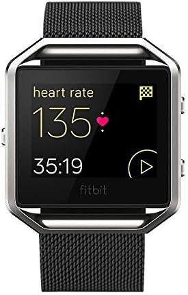 Fitbit Blaze Accessory Band, HamFire Milanese Loop Stailess Steel Bracelet Strap for Fitbit Blaze Smart Fitness Watch (Black)