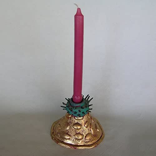 “Sparks & Spikes" (single base) ,Ceramic Candle Holder Handmade Products