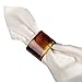 interDesign Tor Trois Napkin Ring, Brown, Set of 4