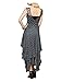 CA Mode Women's Sleeveless Floral Lace Tiered Long Irregular Party Dress