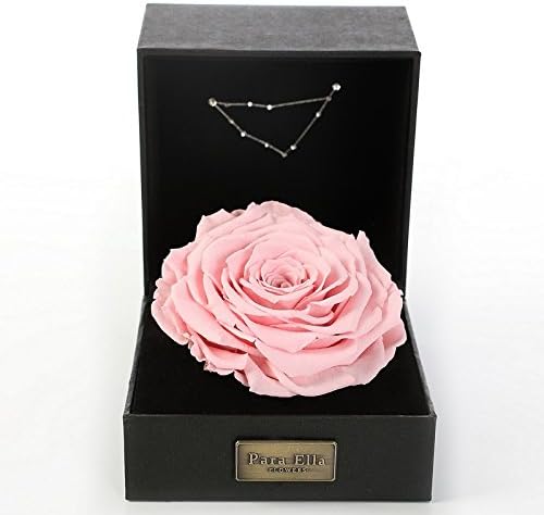 PARA ELLA 5" Handmade Forever Flower and Preserved Rose with Constellation Sign ๏ผCapricon 22nd Dec to 19th Jan, Best Anniversary, Birthday for her