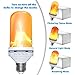 LED Flame Effect Light Bulb - 2018 Upgrade Upside Down Flickering Simulated Fire Bulb Vintage Decorative Lighting For Halloween Home/Hotel/Bar Party Decoration( 1 pack/1 Mode: Flicker Only)