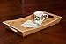 SB Trays Bamboo Serving Tray w/Handles: Serve food, coffee or tea, or use as a party platter; decorative rectangular ottoman tray