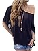 Dorismy Women's Sexy Off Shoulder Short Sleeve Casual Tops Loose Slouchy Blouse Shirt