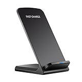 Fast Wireless Charger - MixcTech Stand Wireless Charger Universal for Samsung Galaxy S8 Plus S8 Galaxy S7/S7 Edge, Note 5, S6 Edge Plus and Other Qi-Enabled Devices