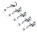 Heavy Duty Metal Retractable Badge Holder Reel Clip On ID Card Holders Pack of 5