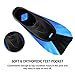 WADEO Kids Swim Fins, Swim Training Fins for Snorkeling, Short Kids Flippers Fins Suitable for Toddler, Child, Beginners