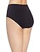 Barelythere Women's Solid Microfiber Full Brief Panty, White, 8/9