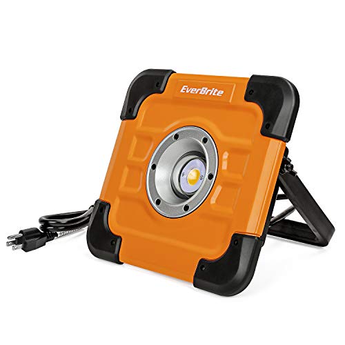   EverBrite 5000LM LED Work Light, 60W CREE COB, 180 degree Adjustable Lighting Angle with Stand, Waterproof Flood Light with Power Cord  for Construction Site, Garage, Car Repair, Lawn and Garden   - Thumbnail 7