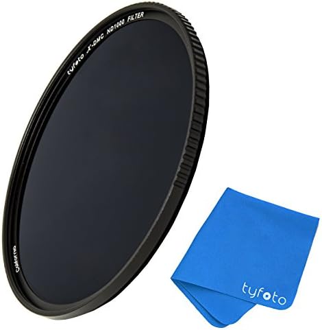 52mm 10-Stop ND Filter For Camera Lenses - Neutral Density Professional Photography Filter with Lens Cloth - Schott b270 glass,16-layer Nanoform, Ultra-slim, Weather-Sealed by Tyfoto